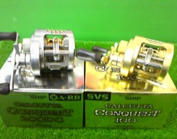 シマノ・コンクエスト200ＤＣ・コンクエスト100・アルデバランＭｇ　ダイワ　ピクシーオレンジアンバー　ルアー大量　（茨木店）